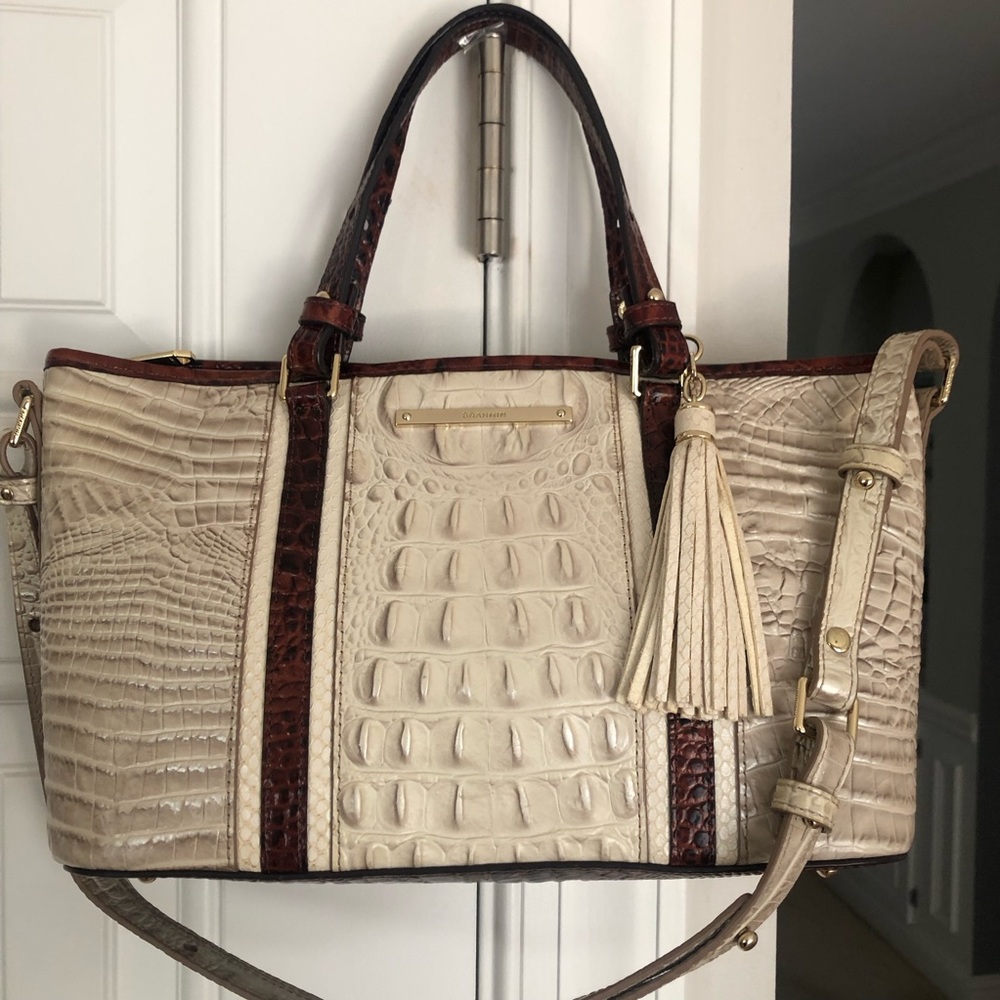 Brahmin Asher Satchel. Structured. Adjustable Str… - image 4